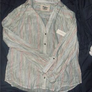 Anthropologie Multicolor Striped Blouse